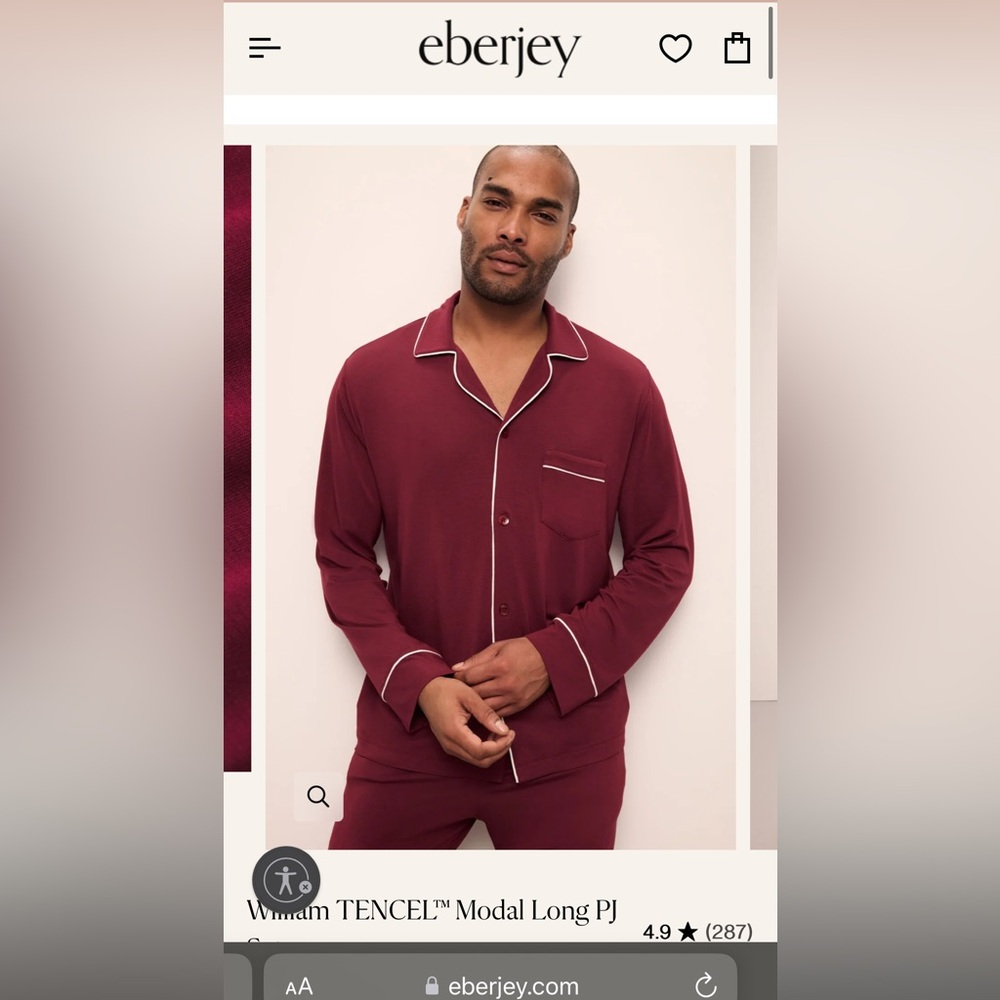 Eberjey William TENCEL™ Modal Long PJ Set - Bottom and Top